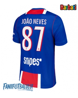 Paris Saint-Germain Joao Neves #87 Tricou Fotbal Replică 2026-27 Barbati Acasa